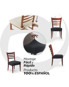 2 Fundas Silla Asiento Estivella
